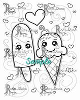 Coloring Popsicle sketch template