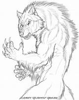 Goldenwolf Werewolf Drawings Deviantart Coloring Drawing Sketches Werewolves Wolf These Sketch Pages Template Fantasy Anthro Pencil Furry Animal Visit Monster sketch template