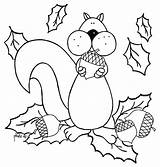 Coloring Squirrel Pages Acorn Cute Fall Printable Cartoon Sheets Flying Adult Kids Sheet Color Getcolorings Books Print Halloween Kits Colori sketch template