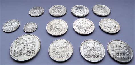 france lot van  zilveren munten  centimes tot  catawiki
