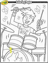 Coloring Percussion Pages Kids Divyajanani Music Books Musical Color Crayola sketch template