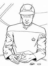 Trek Star Coloring Pages Drawing Data Books Printable Line Getdrawings sketch template