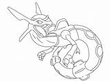 Rayquaza Coloring Pokemon Pages Legendary Mega Colouring Drawing Printable Book Color Rowlett Getdrawings Getcolorings Template sketch template