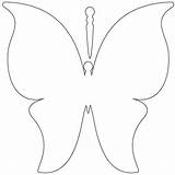 Butterfly Template Templates Printable Wing Colouring Drawing Wings Crafts Pages Shape Butterflies Heart Card Papillon sketch template