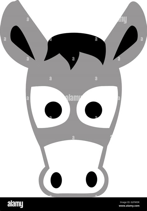 cartoon donkey head stock photo alamy