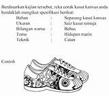 Kasut Tugasan Spm Kursus Senivisual Pendidikan Kanvas Reka Corak sketch template