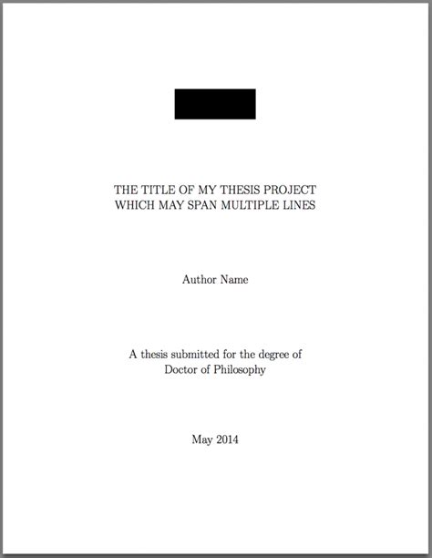 template  latex phd thesis title page texblog