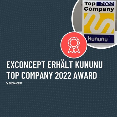 kununu zeichnet exconcept mit dem top company award  aus