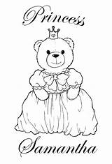Coloring Pages Name Princess Samantha Hailey Sadie Addison Lucky Elizabeth Them These If sketch template