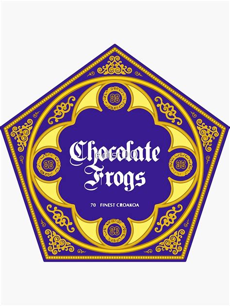 chocolate frog sticker  sale  edisr redbubble