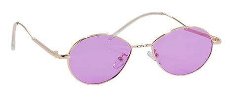 Gold Rim Bright Purple Sunglasses