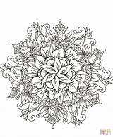Fleur Mandalas Stampare Malvorlagen Donna Gratuits sketch template