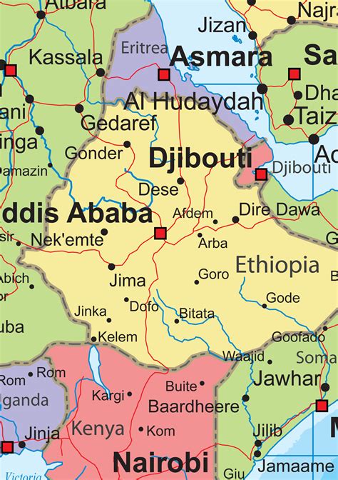 digitale kaart afrika engelstalig  kaarten en atlassennl