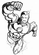 Coloring Pages Iron Man Printable Cool sketch template