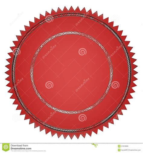 red seal stock illustration illustration  arms seal