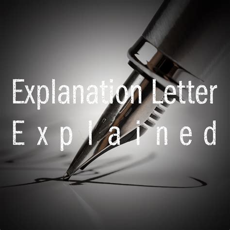 explanation letter explained