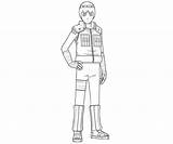 Lee Rock Naruto Pages Character Coloring Template sketch template