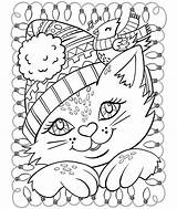 Christmas Coloring Cat Crayola Pages Printable Choose Board Sheets sketch template