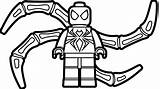 Lego Spiderman Coloring Pages Getdrawings Colorings sketch template