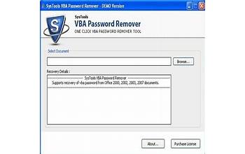 SysTools VBA Password Remover screenshot #4