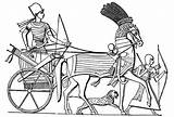 Chariot Clipart Dran Horse War Coloring Clipground Egyptian sketch template