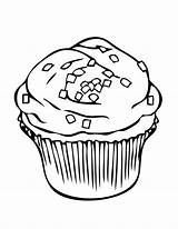 Coloring Pages Netart Cupcake sketch template