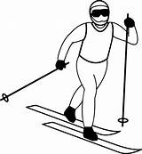 Ski Langlauf Nordic Cross Wintersport Ausmalbilder Sportart Beliebte Kinder sketch template