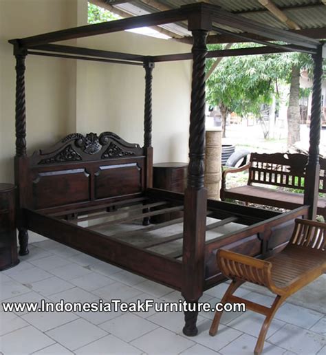 wooden bed furniture  indonesia bedroom furniture
