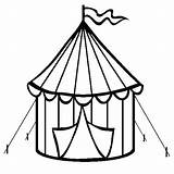 Tent Circus Coloring Pages Carnival Printable Clipart Templates Cookie Color Kids Cutter Tents Template School Sheets Printables Clip Getcolorings Theme sketch template