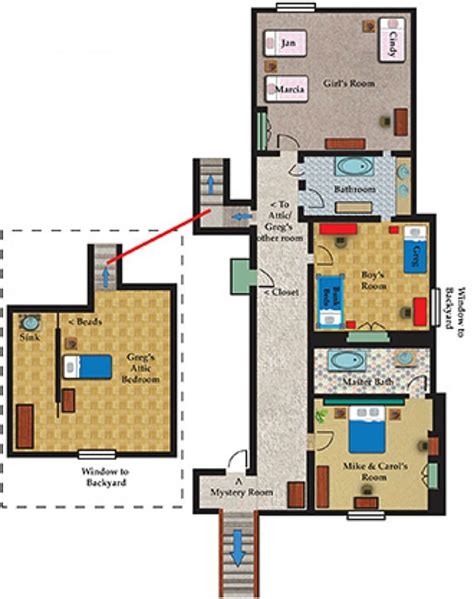 brady bunch house floor plan dulux living room