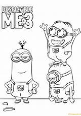 Minions Coloringpagesonly Despicable sketch template