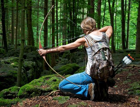 bows women hunting hd wallpapers desktop  mobile images