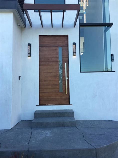 nobu modern mahogany wood white laminated glass entry solid door lux garage doors