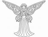 Fairy Coloring Pages Printable Colouring Simple Fairies Beautiful Print Tooth Clipart Princess Wings Wing High Gif Pdf Disney Library Quality sketch template