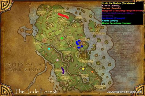 Wow Rare Spawns The Jade Forest Rare Champions