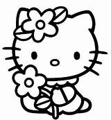Hello Coloring Kitty Emo Pages Para Cute Color Print Printable Cat Sheets Svg sketch template