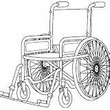 Wheelchair Coloring sketch template