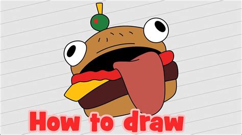 draw durrr burger fortnite characters youtube