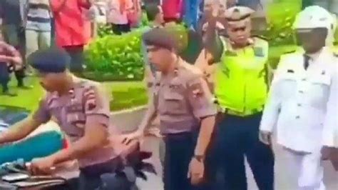 viral kades diamankan polisi karena geber motornya saat akan dilantik minta maaf and ungkap