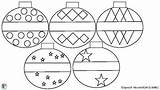 Ornaments Christmas Coloring Color Cut Pages Tree Freebie Hang Ratings sketch template