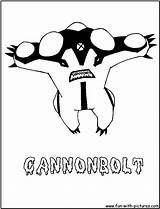 Coloring Cannonbolt Pages Fun Printable sketch template