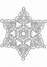 Snowflake Coloring Pages Books sketch template