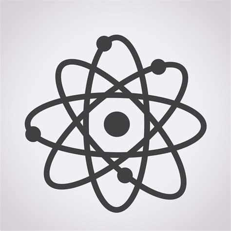 atom icon symbol sign  vector art  vecteezy