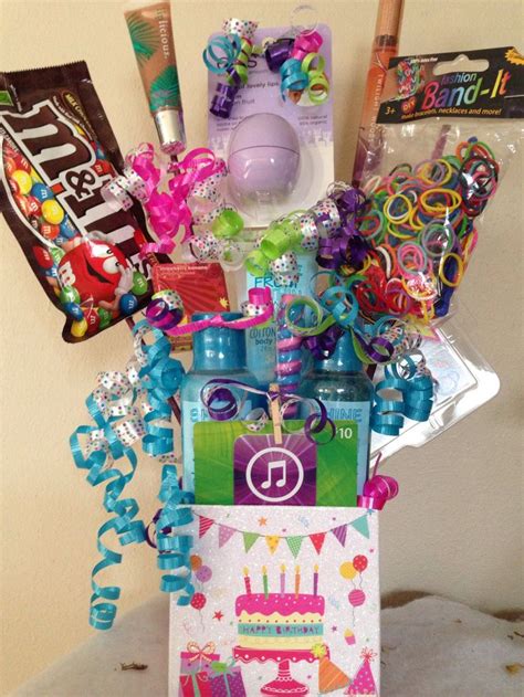 girl birthday gift basket  projects pinterest