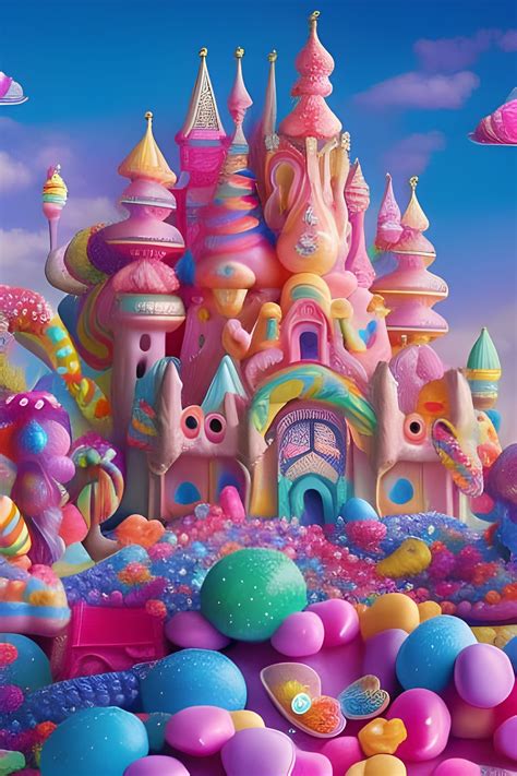 candy castle   candy princess ai generated artwork nightcafe