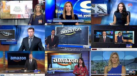 local news stations caught airing  exact  amazon