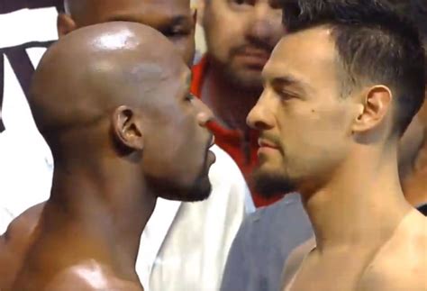 Mayweather Vs Guerrero Weigh In Results Photos And Video