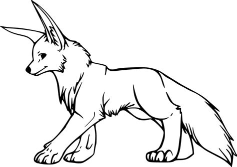 fennec fox coloring pages  printable coloring pages  kids