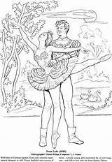 Ballet Dover Schwanensee Ballets Publications Bailarina Danse Balerina Swan Doverpublications 50s Colorat Nutcracker Malvorlagen Negro Danza Coloriages Raskraski sketch template