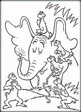Coloring Pages Dr Seuss Horton Hears Who Fish Go Feet Dog Doctor Drawing Octopus Book Suess Color Ham Eggs Green sketch template